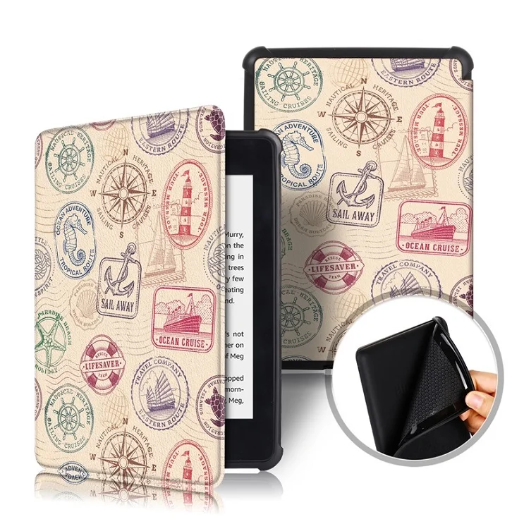 Stamp Kindle Paperwhite чехол тонкий чехол мягкий, гибкий, из ТПУ чехол для задней панели для Amazon Kindle Paperwhite 4 10-го поколения - Цвет: Stamp