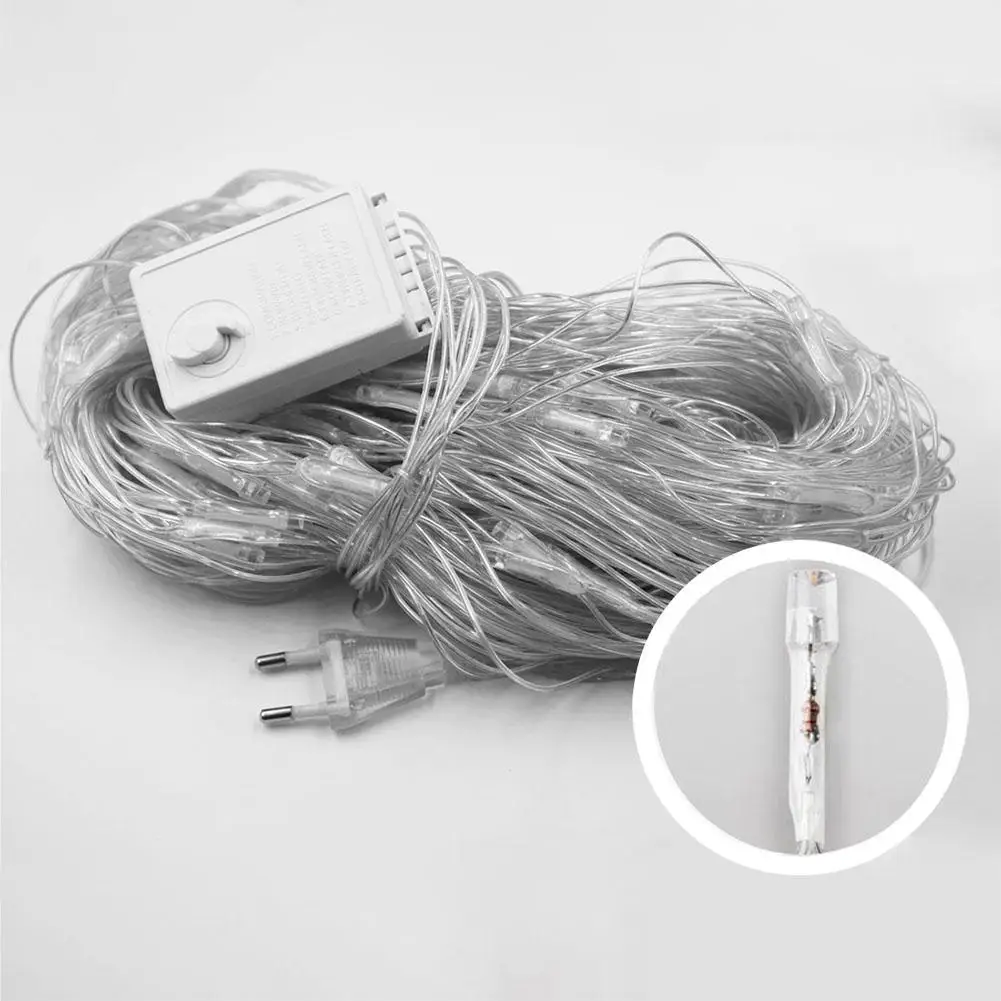 

6*4M LED String Lights, Net Lights, Fishnet Lights, Christmas Outdoor Waterproof, Stars, Wedding String Lights 3 Colours