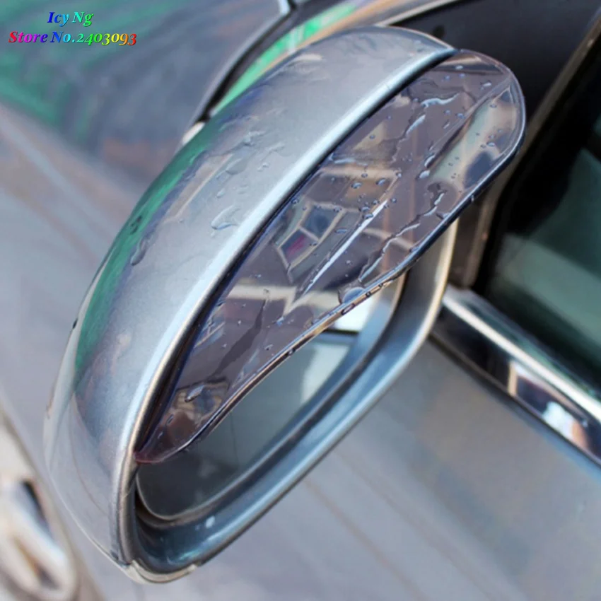 1Pair Car Styling Rearview Mirror Rain Eyebrow Shield Cover For Mitsubishi ASX/Outlander/Lancer Evolution/Pajero/Eclipse/Grandis |