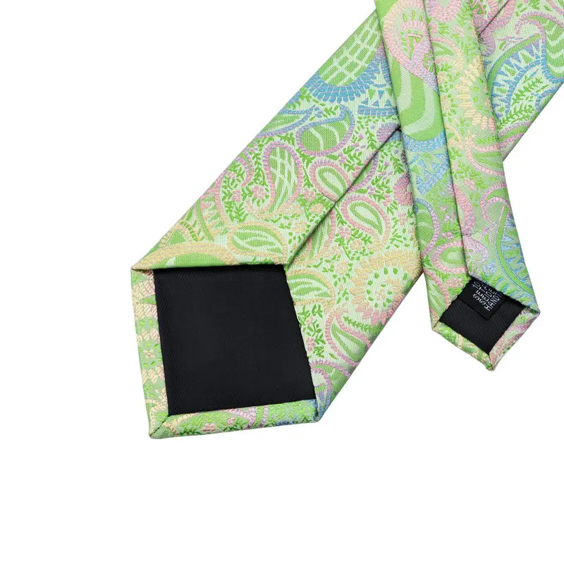SN 645 зеленый желтый розовый новинка галстук Hanky запонки наборы мужские 100%