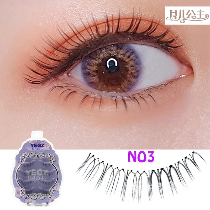 Коробочка Из 4 пар натуральные реалистичные Накладные ресницы ручной работы