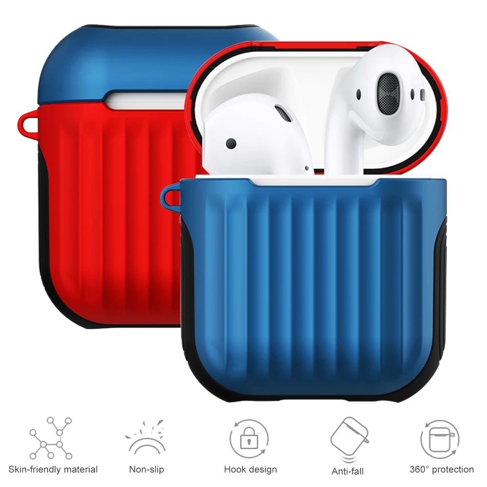 2 в 1 чехол для наушников Airpods, защитный чехол для наушников Airpods, Модный чехол для наушников Apple Airpods, 2, 1 проводная зарядная коробка