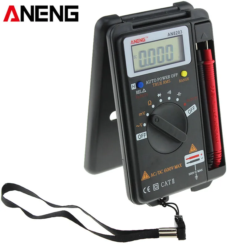 

ANENG AN8203 True RMS Mini Digital Multimeter 4000 Counts AC Voltage Current Tester Multimeter Ammeter Capacitance Tester