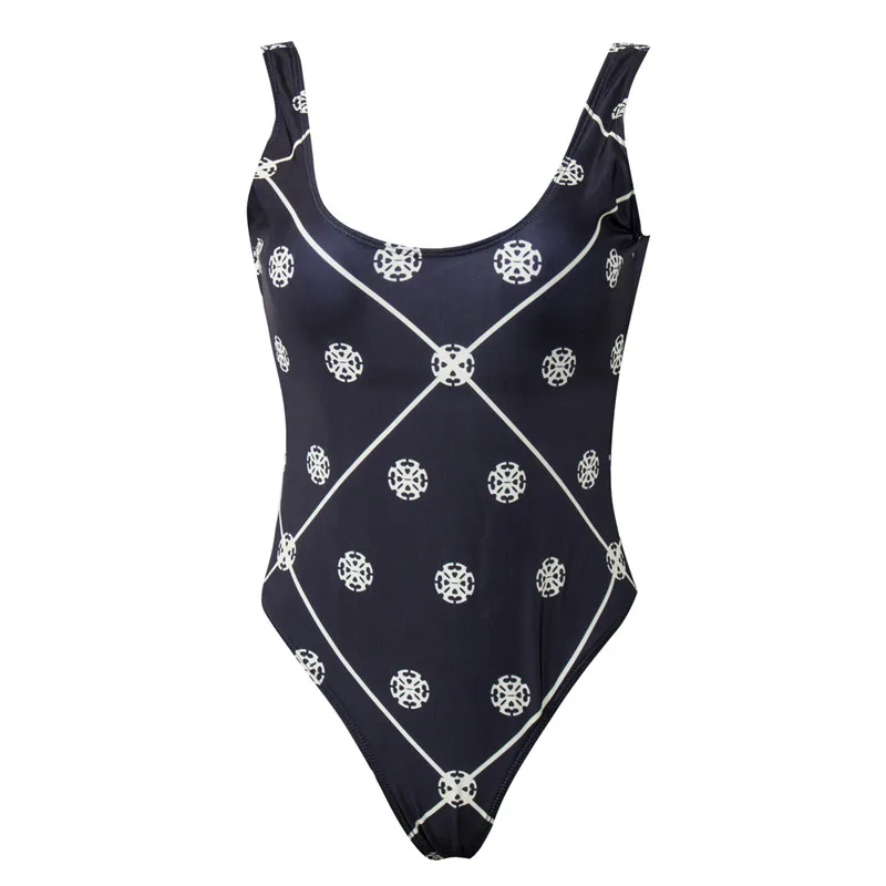 Купальник-бикини с пуш-апом монокини геометрическим принтом 2017 | Женская одежда