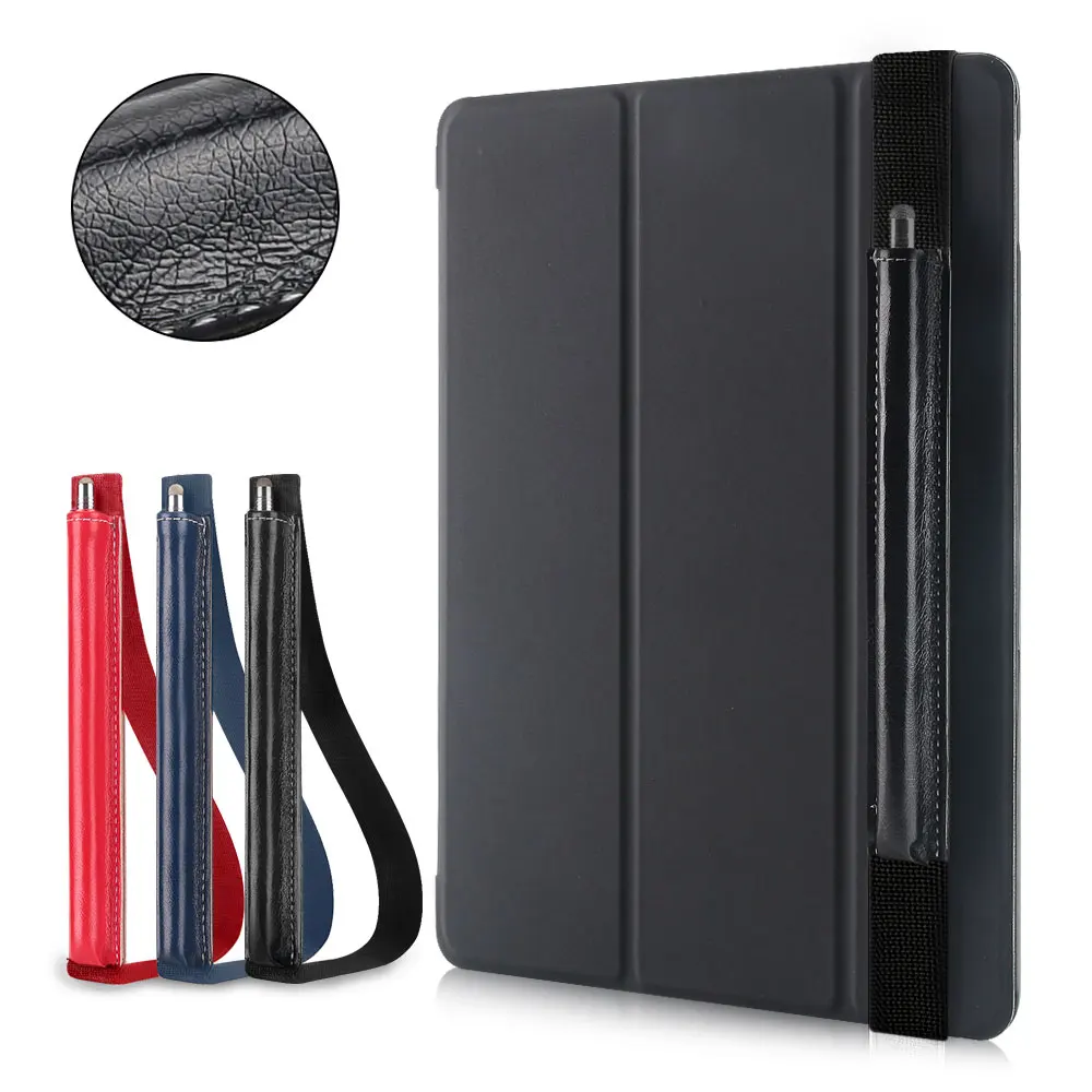 black and 1pen cover DOWSWIN чехол для нового iPad 9,7 из искусственной кожи чехол 9,7 дюймов со стилусом карандаш держатель Обложка для iPad чехол A1822 - Цвет: black and 1pen cover