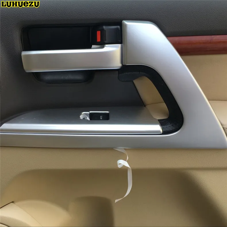 Luhuezu для Toyota Land Cruiser 200 FJ200 аксессуары 2008 2017 деревянные/серебряные автомобильные