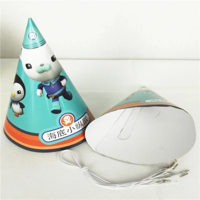 Вечерние поставки Octonauts тема украсить тарелки и чашки флаг бумага вечерние набор