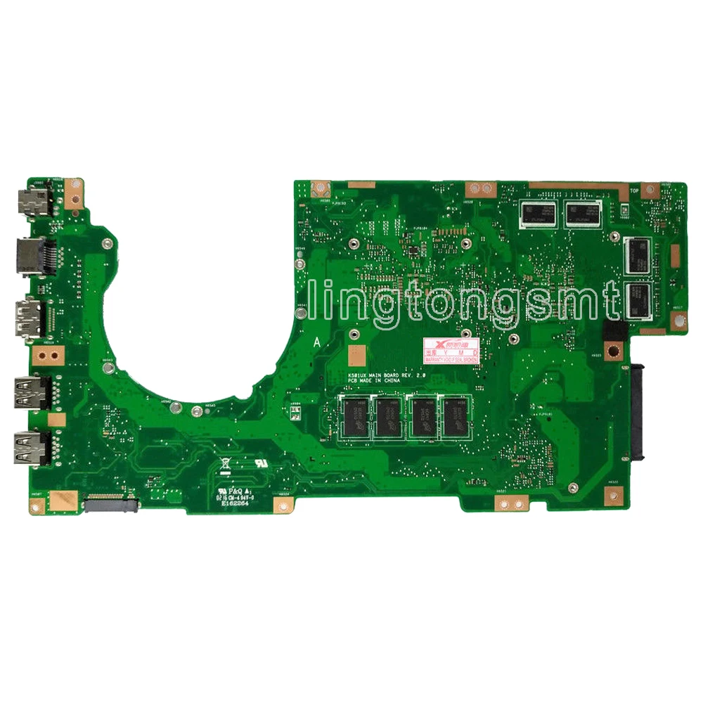 K501UX материнская плата для ноутбука For Asus K501UB K501U K501 Teste Оригинал DDR4 4g RAM I7 6500U GTX950M