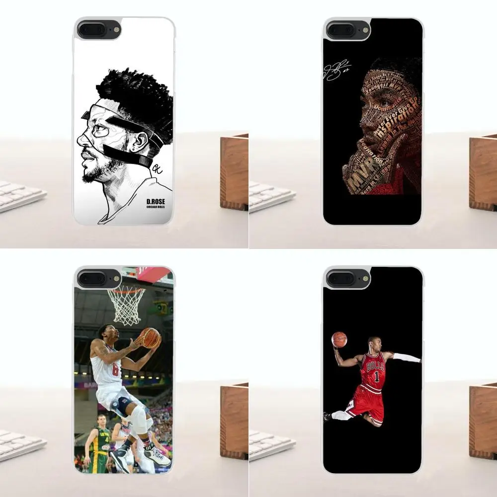Мягкая Розничная Новая мода Bixedx для Apple iPhone 4 4S 5 5C SE 6 6S 7 8 Plus X Derrick Rose баскетбольная