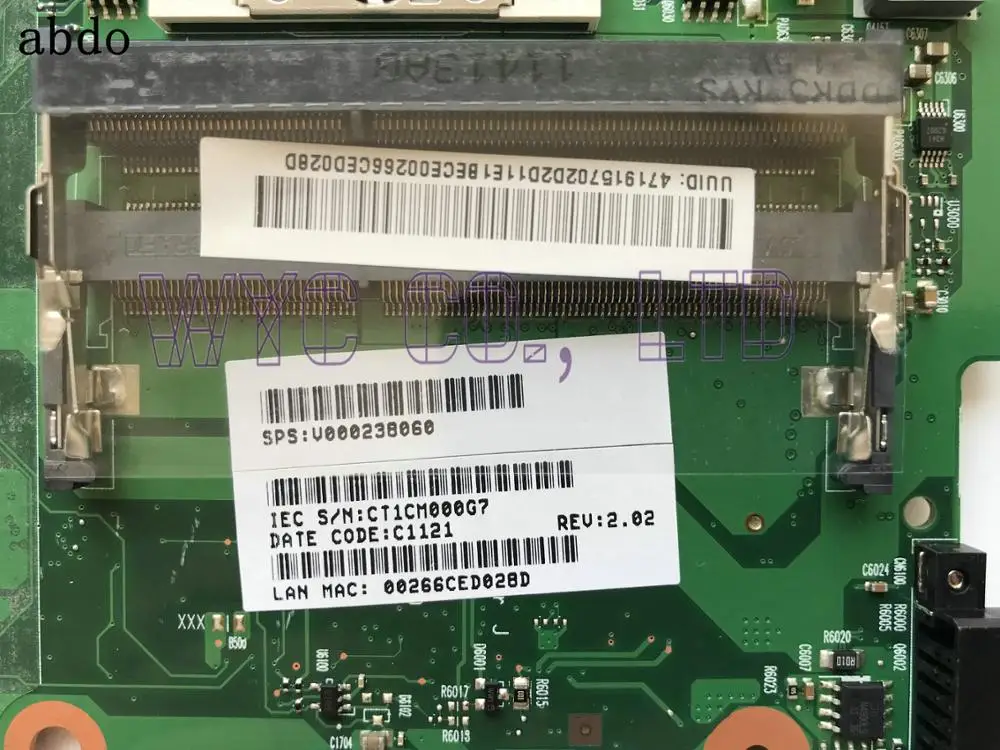 Материнская плата для ноутбука Toshiba satellite C600 C640 V000238060 6050A2381501 MB A02|Материнские