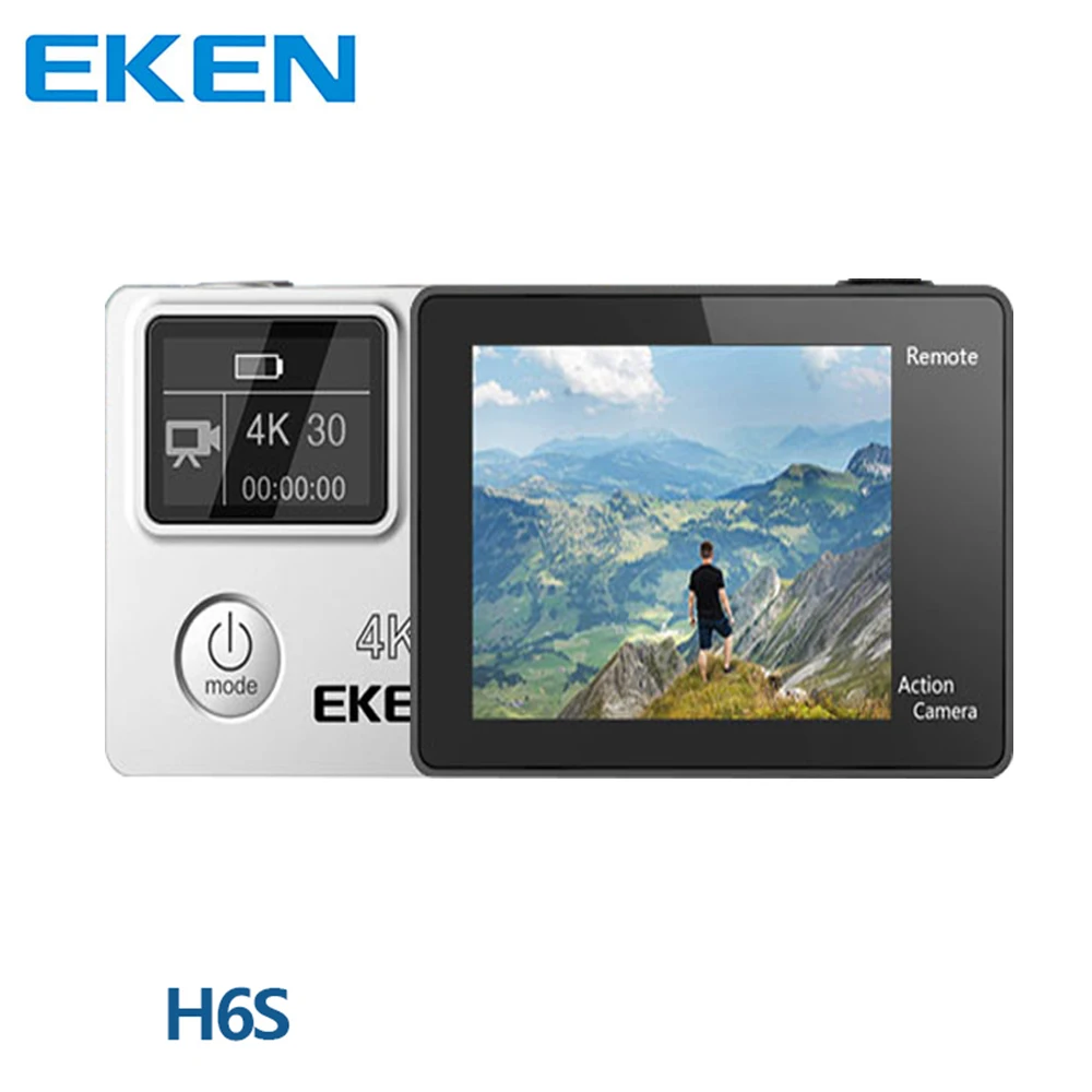 Оригинальная Экшн камера eken H6S Ultra HD 4K EIS стабилизация изображения Ambarella A12 чип Wifi