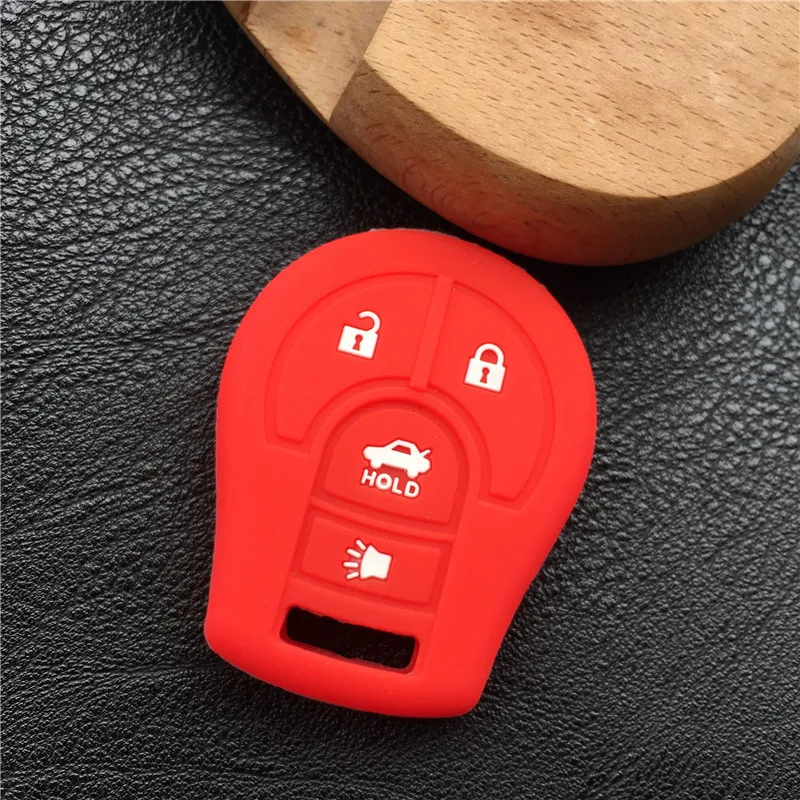 Силиконовый чехол для ключа Nissan Maxima Altima Sentra Versa 4 кнопки смарт ключа|car key case cover|key