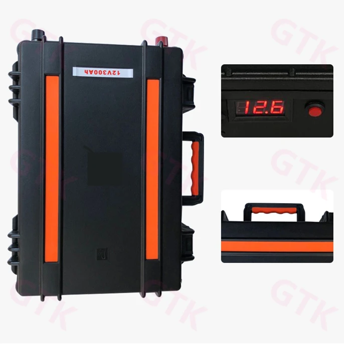 GTK 12V 200Ah 300Ah литиевая lipo батарея Портативный чехол высокой емкости для RV Кемпинг аварийный источник питания и т. д