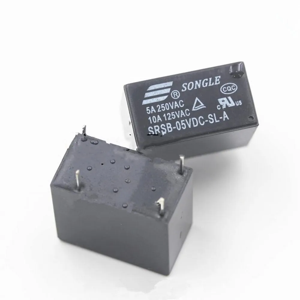 Реле SRSB 05VDC SL A 12VDC 5V 12V 24V 5A/250VAC 4PIN 50 шт.|Реле| |