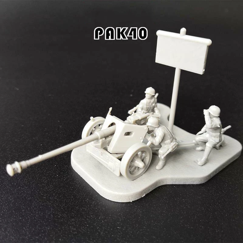 Новинка 1:72PAk40 противотанковый пистолет стереоскопическая сборка модель Военная