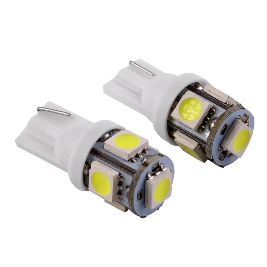T10 194 168 W5W 360 градусов Клин 5050 5 SMD СВЕТОДИОДНЫЙ ксеноновый Белый Автомобильный
