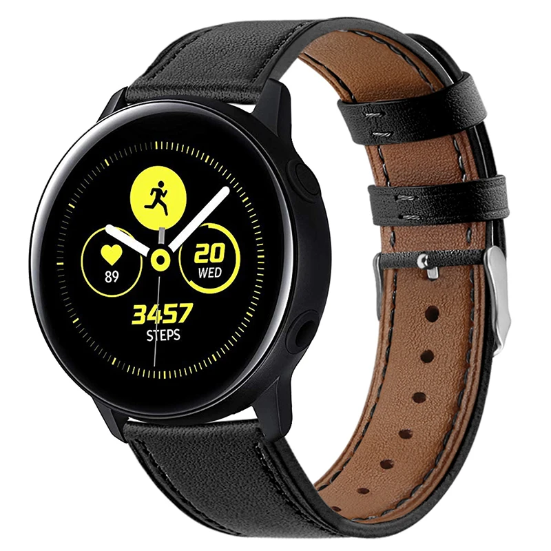 Ремешок для часов из натуральной кожи Samsung Galaxy Watch Active Band 42 мм Классический