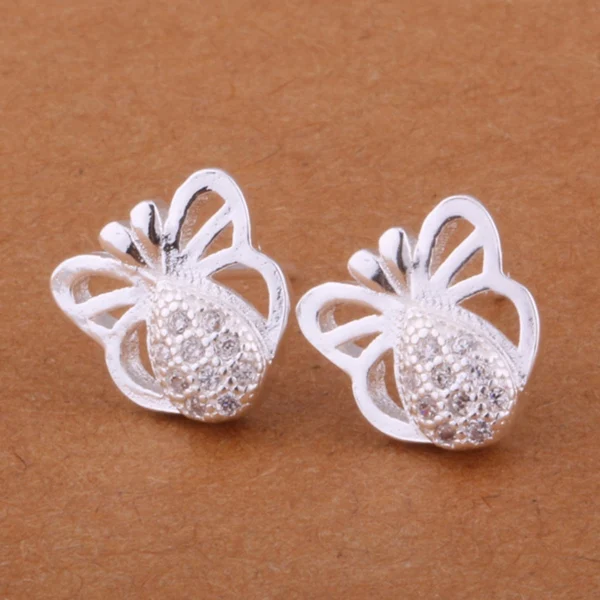 Оптовая продажа, посеребренные серьги, модные серебряные ювелирные изделия, арнаюа цивалака E369