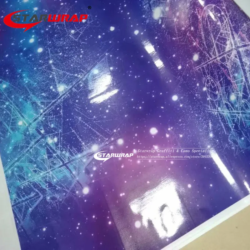 Starwrap Galaxy виниловый автомобильный Стайлинг Граффити стикер звездное небо