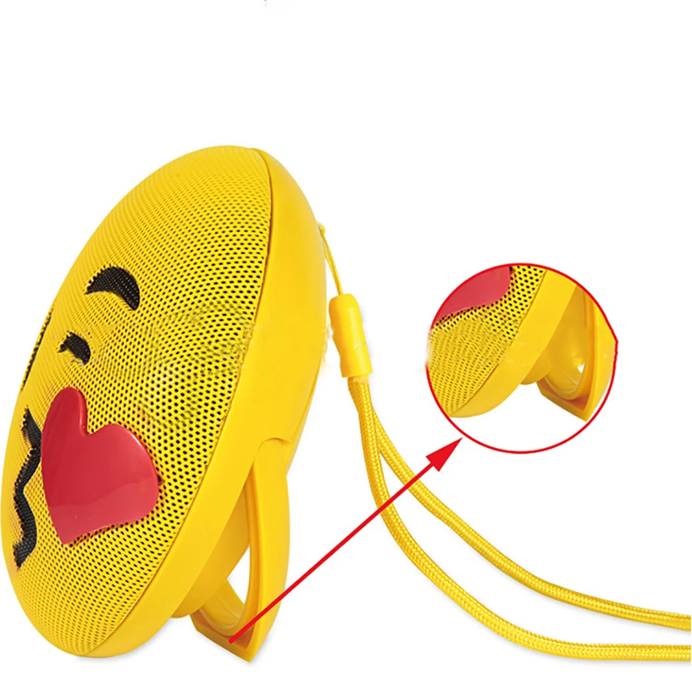 OL12 мини Портативный Emoji смайлик Bluetooth Динамик с подставкой стерео Спорт Hands Free