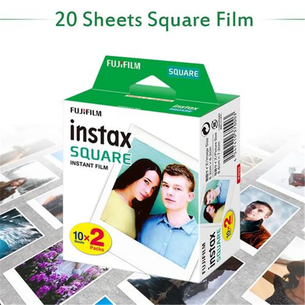 Фотобумага для Fujifilm Instax квадратная пленка белый черный край для SQ10 SQ6 SQ20 мгновенная камера поделиться SP-3 принтер дневного света