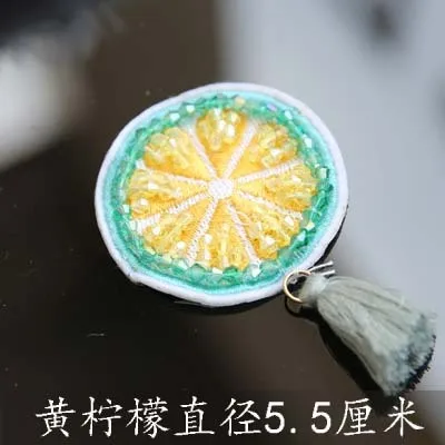 1 шт. модные фрукты бисером вышитые заплатки для рукоделия аксессуары шитья