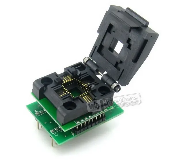 

1.27mm Pitch PLCC32 TO DIP32 (B) Yamaichi IC Test Socket Programming Adapter for PLCC32 Chip/MCU