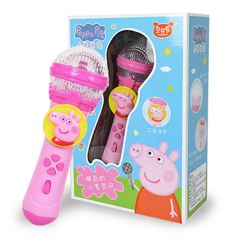 Детский микрофон Peppa Pig Детская поющая игрушка музыка караоке усиленные игрушки