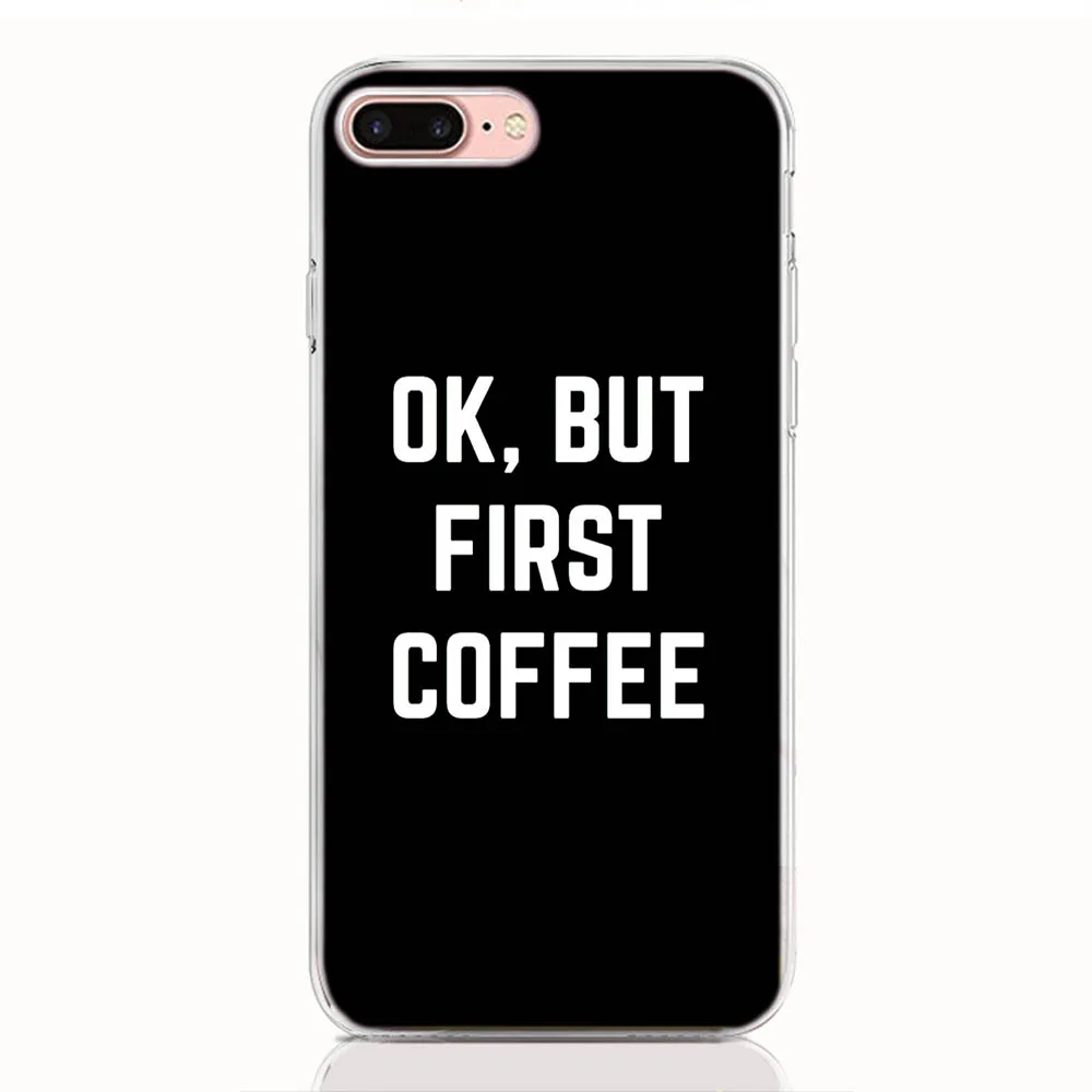 Для Google Pixel 3A XL 3A 2 2XL 3 3XL Мягкий ТПУ силиконовый чехол с принтом ОК, но сначала кофе чехол Coque Shell чехол для телефона s