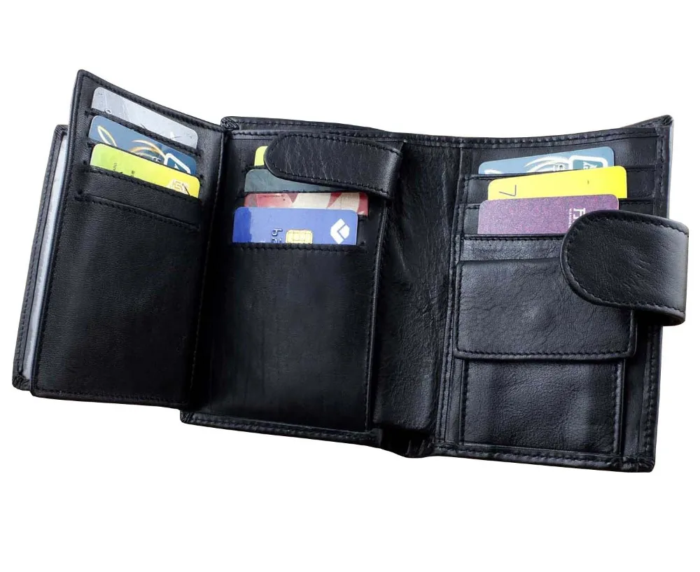 Мужской Байкер водитель грузовика из натуральной кожи винтажный кошелек с