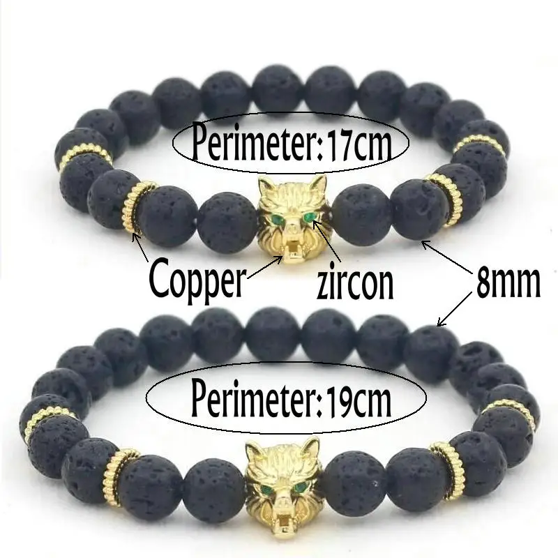 Новый мужской браслет с инкрустированным цирконом золотого цвета модный