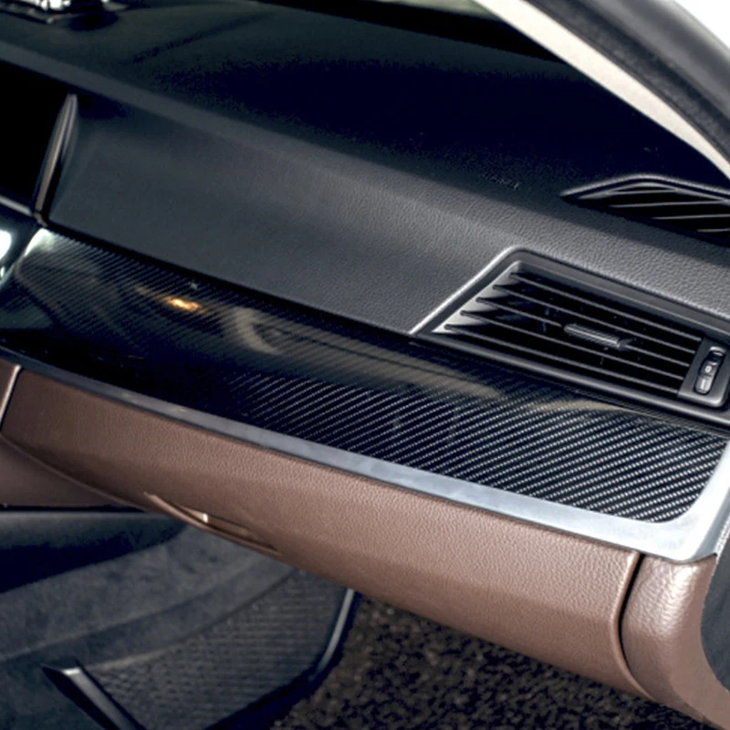 5D автомобильный Стайлинг глянцевая черная углеродная волоконная виниловая