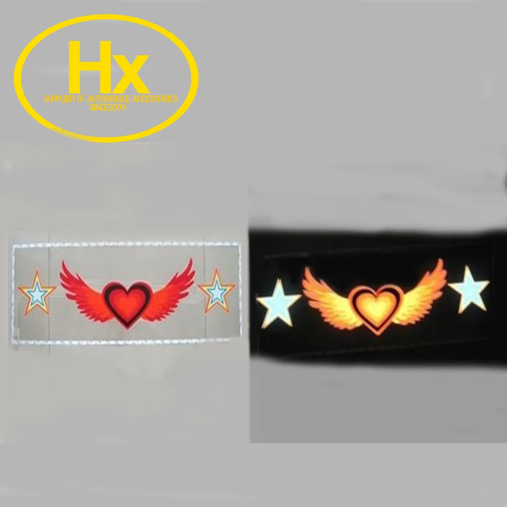 Free Shipping 90*25cm The Heart of Angel Flash Car Sticker Music Rhythm LED EL Sheet Light Lamp Sound Activated Equalizer |