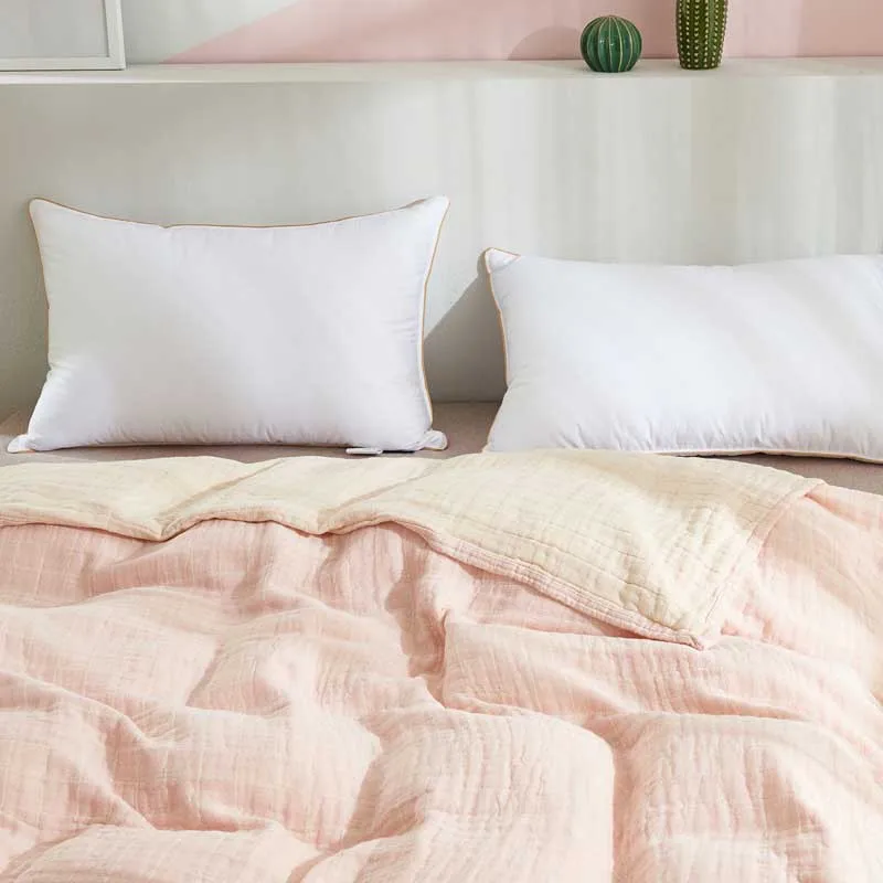 Мягкое 4 слойное Хлопковое одеяло идеально подходит для слоев любой кровати