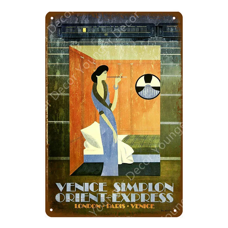YD7375E Классический туристический город металлические знаки Нью-Йорк Индия плакат с изображением Лондона знаменитые страны дощечка фестиваль подарок винтажный домашний Декор стены комнаты - Цвет: YD7375E