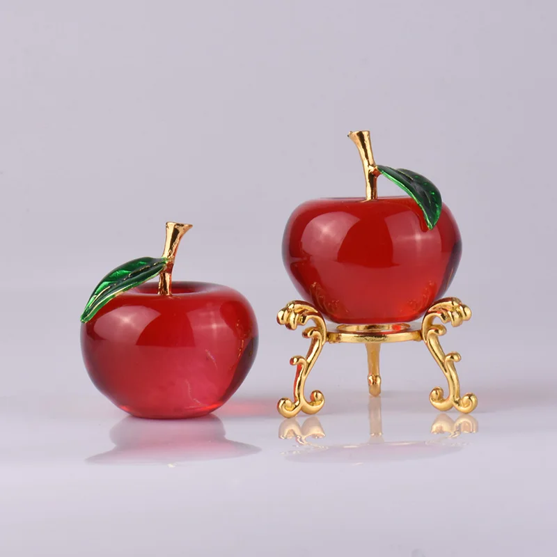 Красный Кристалл яблоко украшение дома орнамент Мир фрукты отправить подруге