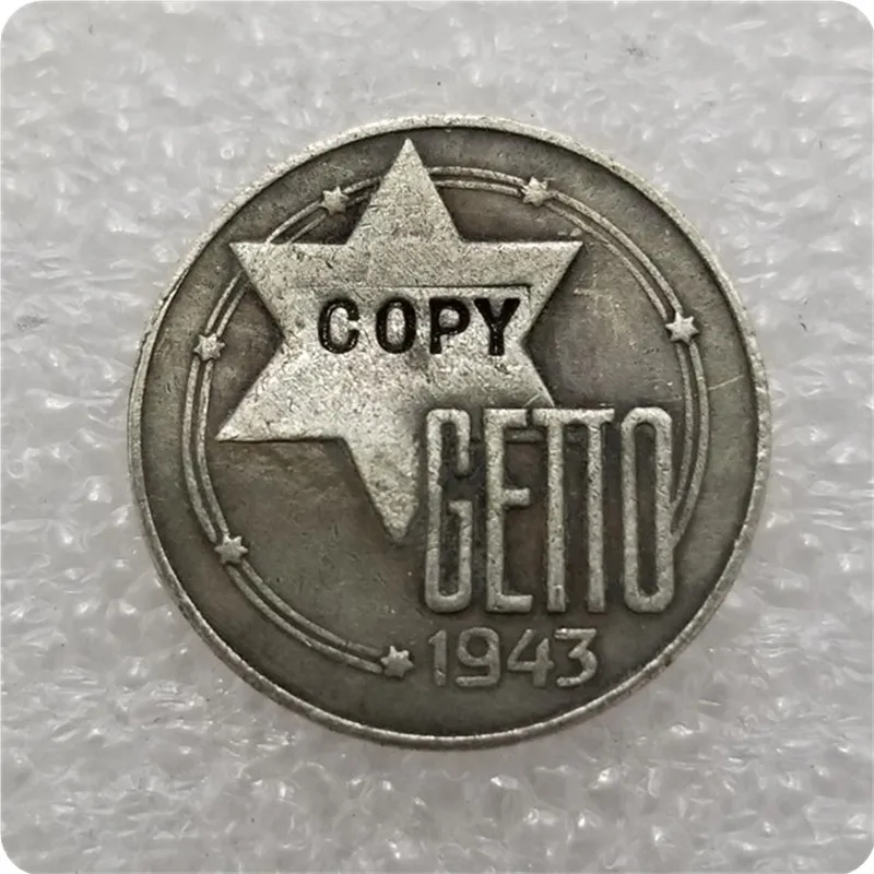 Польша: 2 Марка 1943 GETTO Juden копия|Безвалютные монеты| |