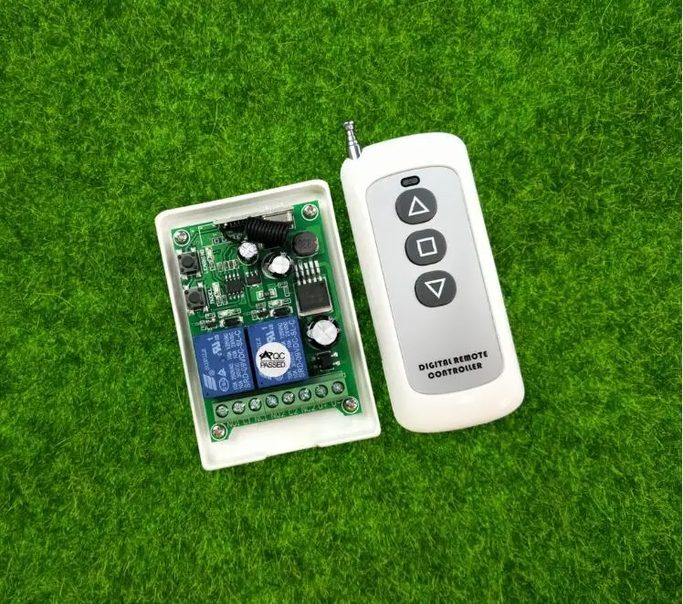 DC 12V 24V 36V 48V 10A реле 2CH RF беспроводной пульт дистанционного управления Передатчик