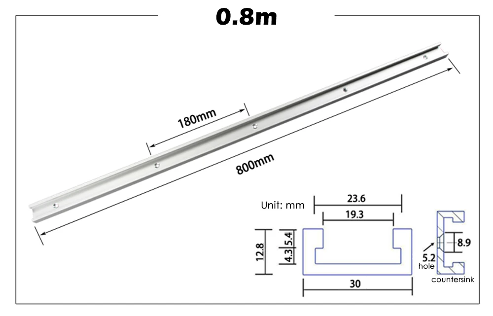 NE 0,3/0,5/0,6/0,8/1 м T-track T-slot Miter Track Jig T винт приспособление слот для настольной пилы маршрутизатор стол деревообрабатывающий инструмент