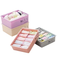 underwear storage box with lid 1015 grids home wardrobe drawer closet organizer case for socks panties bra