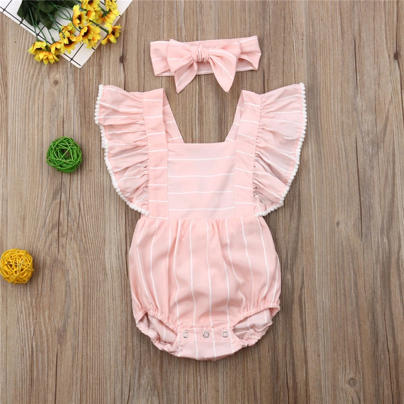 Одинаковые комплекты для сестер детский комбинезон в полоску малышей детское