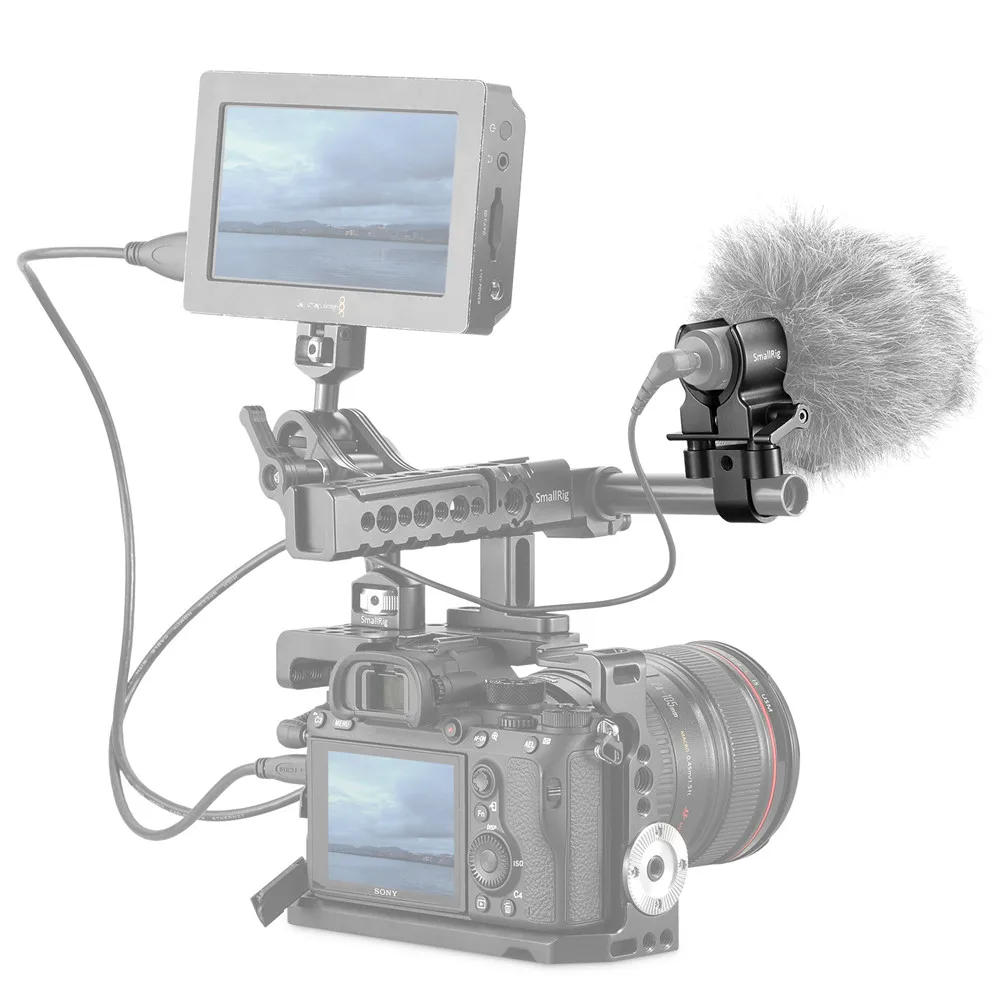 Универсальный держатель микрофона для камеры SmallRig DSLR зажим пистолета диаметр 19 25