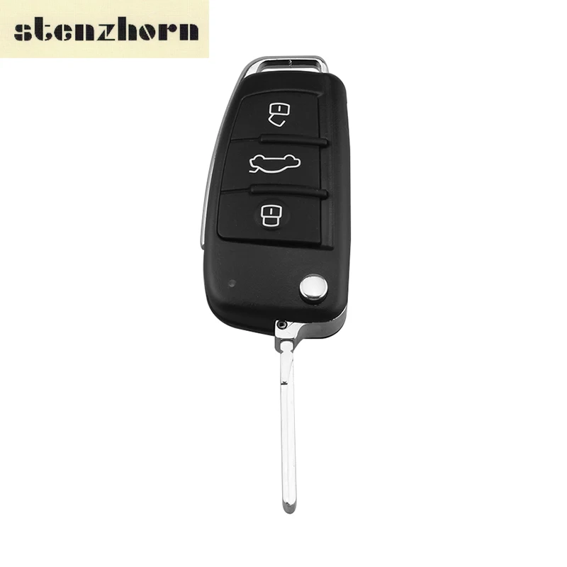 Stenzhorn 3 кнопки Складные Флип удаленный ключевой Shell для Audi A2 A3 A4 A6 A6L A8 Q7 TT Quattro