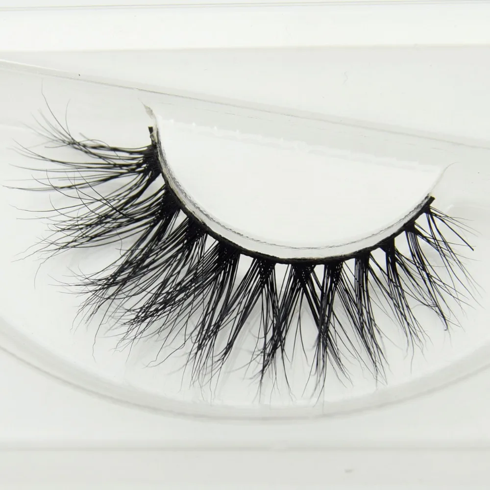 

visofree 1 pair 3d mink lashes wholesale 100% real mink fur Handmade crossing lashes individual strip thick lash D21