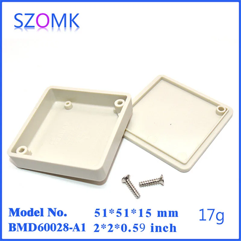 Маленький пластиковый корпус szomk для PCB (20 шт.) 51*51*15 мм с пластиковым кодовым