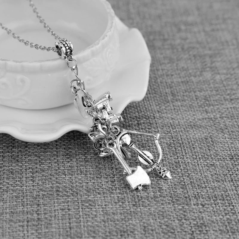 Оптовая продажа ожерелье Ходячие мертвецы винтажная шапка зомби телескоп лук и