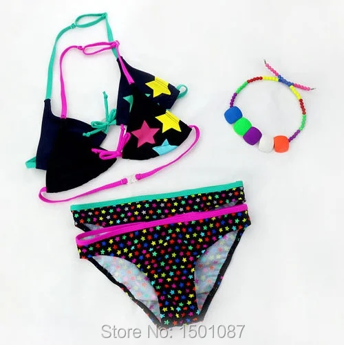 Новинка Лидер продаж комплект бикини для девочек милый купальник принцессы два