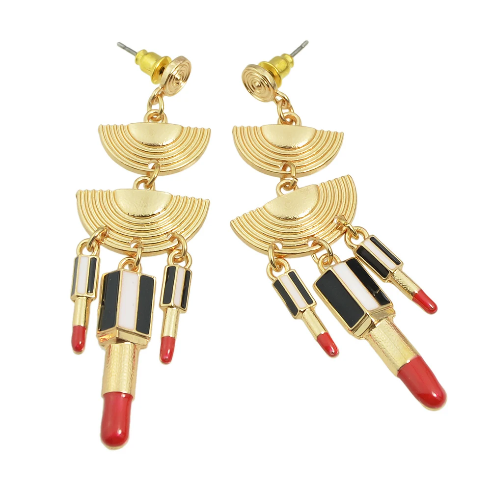 Элитный бренд Для женщин ювелирных изделий Цвет цепь с полукруг ful Губная помада