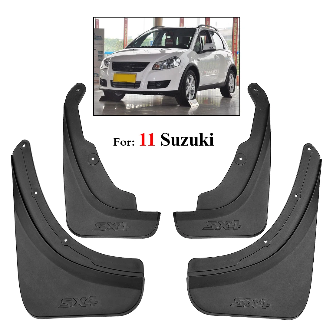 Автомобильные Брызговики для Suzuki SX4 2011 хэтчбек и кроссовер Брызговики 2011 Авто набор аксессуаров