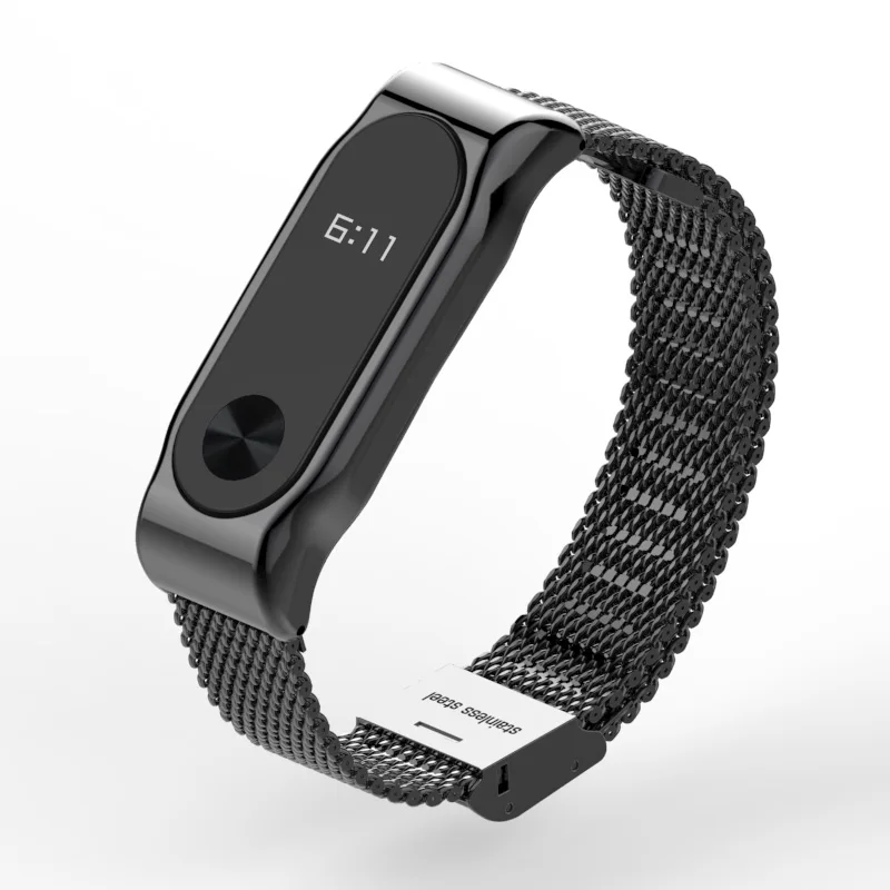 Оригинальные mijobs металлический ремешок для Xiaomi mi Band 2 без винтов
